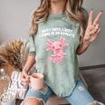 Most Days I Just Wanna Be An Axolotl Salamander Introvert Comfort Color Blast T-Shirt Fern