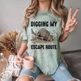 Digging My Escape Route Armadillo Introvert Humor Comfort Color Blast T-Shirt Fern Digging My Escape Route Armadillo Introvert Humor Comfort Color Blast T-Shirt Fern
