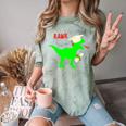 Dinosaur Rawr Diploma Grad Graduate Graduation Comfort Color Blast T-Shirt Fern