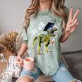 Dinosaur T Rex Rawr Last Day Of School Graduation Shirt Comfort Color Blast T-Shirt Fern