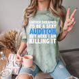 Never Dreamed I'd Be a Sexy Auditor Graduation Comfort Color Blast T-Shirt Fern