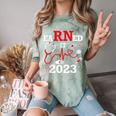 Earned It 2023 For Nurse Graduation Or RN LPN Class Of Comfort Color Blast T-Shirt Fern