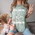 Elder Gamer Retro Video Game Nostalgia Old Gamer Premium Tri-Blend Comfort Color Blast T-Shirt Fern