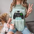 Elementary School Level Complete Gamer Graduation Comfort Color Blast T-Shirt Fern