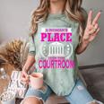 Female Lawyer Women Law Student Graduation Bar Exam Comfort Color Blast T-Shirt Fern
