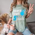 Fifth Grade Graduation Peace Out 5th Grade Boys Comfort Color Blast T-Shirt Fern