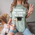 Finance Accounting Graduation Shirt Worked My Assets Off Comfort Color Blast T-Shirt Fern