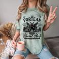 Fortean Social Club Bigfoot Mothman Alien Cryptid Introvert Comfort Color Blast T-Shirt Fern
