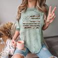 Frutiger Aero Aesthetic Retro Tech Camo Distressed American Comfort Color Blast T-Shirt Fern