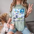 Frutiger Aero Aesthetic Tech Great Wave Of Kanagawa Fishes Comfort Color Blast T-Shirt Fern Frutiger Aero Aesthetic Tech Great Wave Of Kanagawa Fishes Comfort Color Blast T-Shirt Fern