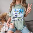 Frutiger Aero Aesthetic Tech Great Wave Of Kanagawa Fishes Raglan Baseball Tee Comfort Color Blast T-Shirt Fern Frutiger Aero Aesthetic Tech Great Wave Of Kanagawa Fishes Raglan Baseball Tee Comfort Color Blast T-Shirt Fern