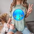 Frutiger Aero Aesthetic Tech Orb Fishes Raglan Baseball Tee Comfort Color Blast T-Shirt Fern