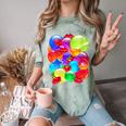 Frutiger Aero Aesthetic Tech Orb Pattern Heart Cherry Lips Comfort Color Blast T-Shirt Fern