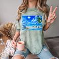 Frutiger Aero Beach Y2k Aesthetic Palm Tree Sand Ocean Comfort Color Blast T-Shirt Fern Frutiger Aero Beach Y2k Aesthetic Palm Tree Sand Ocean Comfort Color Blast T-Shirt Fern