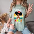 Future HBCU Grad Graduate Afro Girl College Graduation Comfort Color Blast T-Shirt Fern