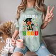 Future HBCU Grad History Boy Graduation HBCU Kids Comfort Color Blast T-Shirt Fern