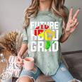 Future HBCU Graduate Afro Girls College Graduation Comfort Color Blast T-Shirt Fern