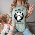 Go Away I'm Introverting Cat With Coffee Comfort Color Blast T-Shirt Fern