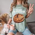 Go Away I'm Introverting Cat Introvert Men Women Girls Kids Comfort Color Blast T-Shirt Fern
