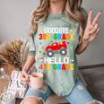 Goodbye 3rd Grade Hello 4th Grade Graduation 2024 Comfort Color Blast T-Shirt Fern