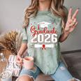Graduate 2026 For Class Of 2026 Graduation Comfort Color Blast T-Shirt Fern