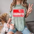 Graduate Class Of 2025 Senior Graduation End Of School Year Comfort Color Blast T-Shirt Fern