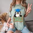 Graduate Penguin Class Of 2025 Kids Graduation Comfort Color Blast T-Shirt Fern