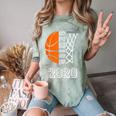 Graduate Senior Class 2020 Graduation Basketball Player Comfort Color Blast T-Shirt Fern