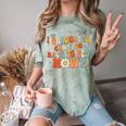 I Graduated Can I Go Back To Bed Now Graduation Groovy Comfort Color Blast T-Shirt Fern