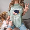 I Graduated Life Is Gonna Be Easy Now Right Graduation Comfort Color Blast T-Shirt Fern