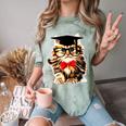 Graduation Cat Class Of 2023 Comfort Color Blast T-Shirt Fern