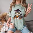 Graduation Cat Graduation Present For Graduate Grad Comfort Color Blast T-Shirt Fern