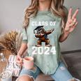 Graduation Class Of 2024 Bigfoot Graduated Seniors 2024 Comfort Color Blast T-Shirt Fern
