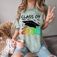 Graduation Class Of 2035 Hand Prints Space Pre-K -12th Grade Comfort Color Blast T-Shirt Fern