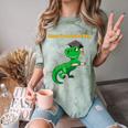 Graduation Dinosaur Smarty Saurus Rex Diploma Dinosaur Comfort Color Blast T-Shirt Fern