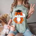 Graduation Fox School Bachelor Master Doctor Study Comfort Color Blast T-Shirt Fern