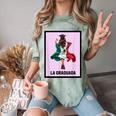 Graduation Latina Educated La Graduada Mexican Bingo Card Comfort Color Blast T-Shirt Fern