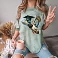 Graduation Mallard Duck Hunter Hunting Season Grad Hunting Comfort Color Blast T-Shirt Fern