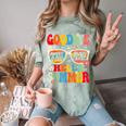 Groovy Goodbye 7th Grade Graduation Hello Summer Kids Comfort Color Blast T-Shirt Fern