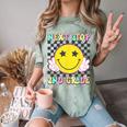 Groovy Next Stop 2nd Grade 1st Grade Graduation 2025 Comfort Color Blast T-Shirt Fern