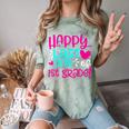 Happy Last Day Of First 1st Grade Teacher Student Graduation Comfort Color Blast T-Shirt Fern