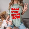 High School Graduation Tshirt Game Over Senior Class Of 2018 Comfort Color Blast T-Shirt Fern