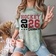 Hockey Senior Night Hockey Senior 2026 Graduation 59 Comfort Color Blast T-Shirt Fern