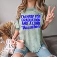 I'm Here For Graduation School Class Senior 2024 Comfort Color Blast T-Shirt Fern