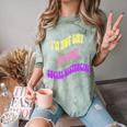 I'm Just Social Distancing Introvert Funny Comfort Color Blast T-Shirt Fern