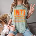 INTJ Architect Personality Introvert Sarcastic Orange Comfort Color Blast T-Shirt Fern