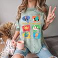Introvert Anti People Antisocial Social Media Meme Lovers Comfort Color Blast T-Shirt Fern