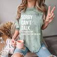 Introvert Can't Talk Reached People Limit For The Week Comfort Color Blast T-Shirt Fern