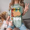 Introvert Capybara Rodent Animal Lover Antisocial Retro Comfort Color Blast T-Shirt Fern Introvert Capybara Rodent Animal Lover Antisocial Retro Comfort Color Blast T-Shirt Fern