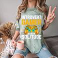 Introvert Gamer Video Games Anti Social Team Player Comfort Color Blast T-Shirt Fern